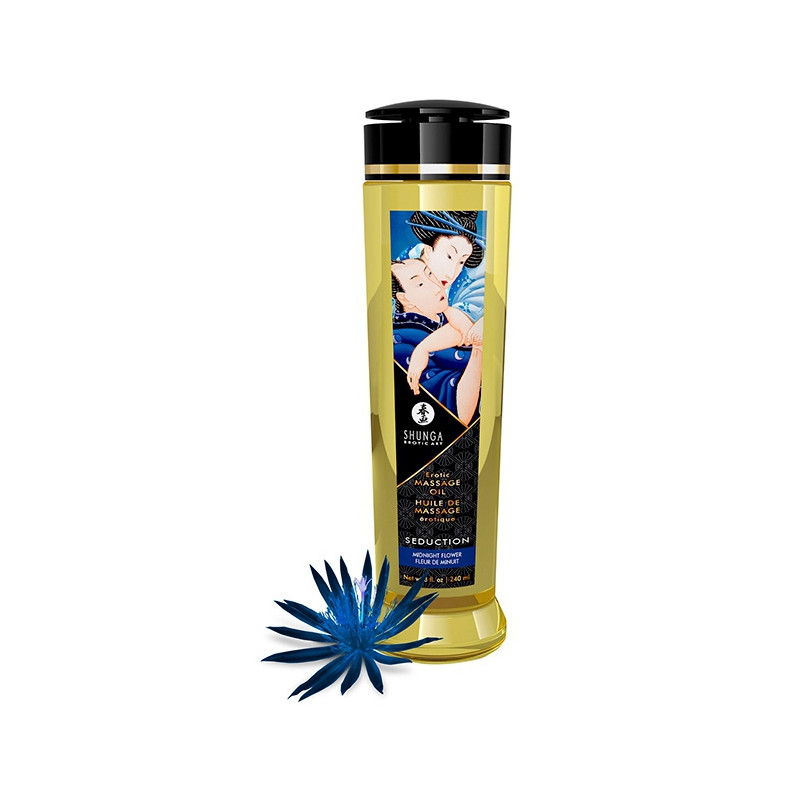 Shunga Huile de Massage SEDUCTION Fleur de Minuit 240mL